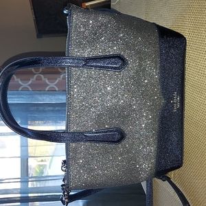 Kate Spade New York crossbody sparkling navy blue bag